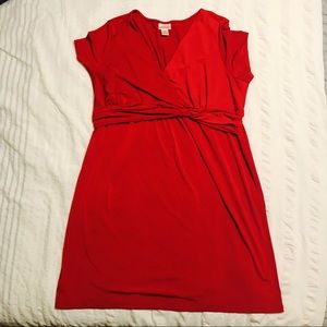 Motherhood maternity red dress xl